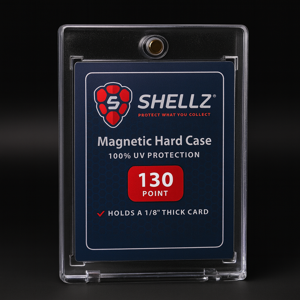 Shellz 130PT Magnetic Holder — One-Touch Card Case for Thick Relic and Memorabilia Cards