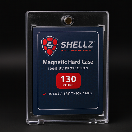 Shellz 130PT Magnetic Holder — One-Touch Card Case for Thick Relic and Memorabilia Cards