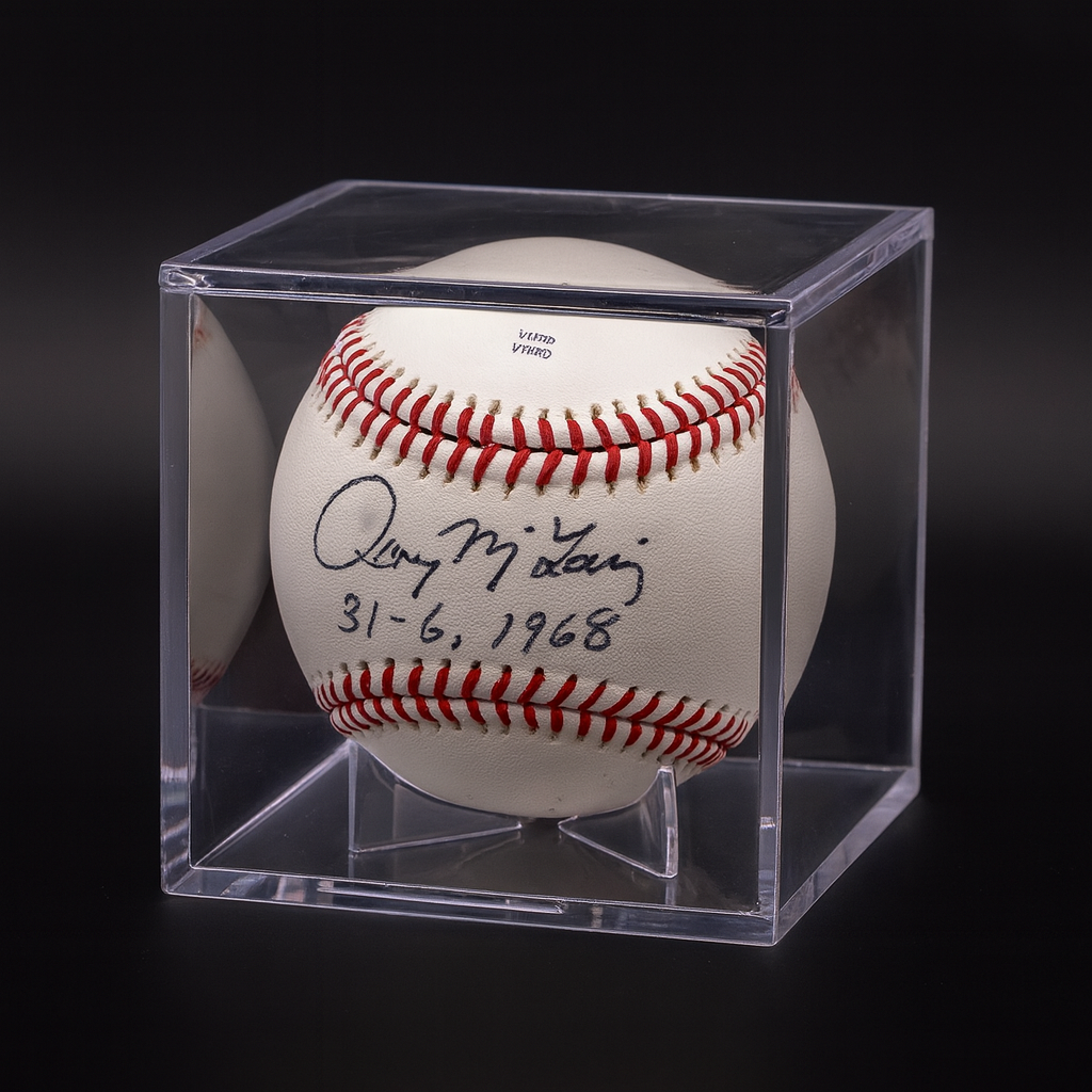 Baseball Showcase with Built-In Stand – UV Protected Display Cube by BCW