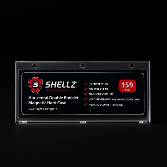 Shellz Horizontal Booklet Magnetic Card Holder — 159PT Premium UV-Resistant Case for Horizontal Booklet Cards