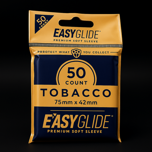 Shellz Easy Glide Soft Sleeves — Tobacco / Mini Card Size 50-Micron Clear Polypropylene