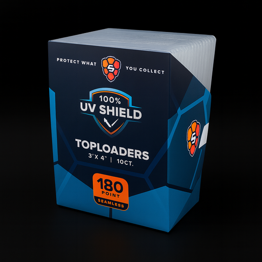 Shellz 180PT Thick Card Topload Holder – UV Shield Rigid Case for Patch and Memorabilia Cards